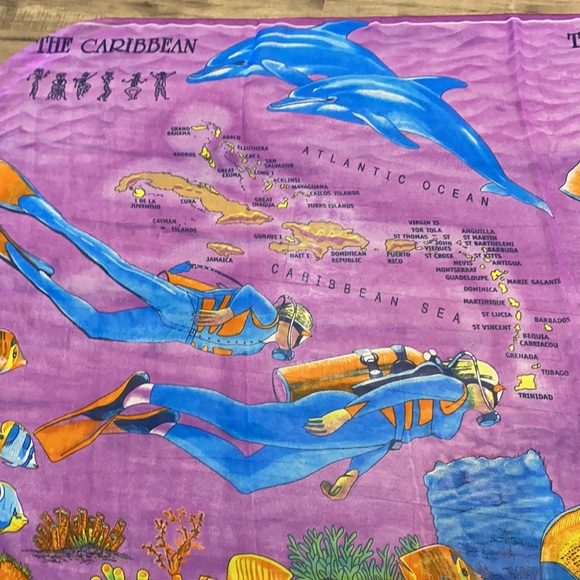 The Caribbean  large Scarf” swim “ - Picture 8 of 10